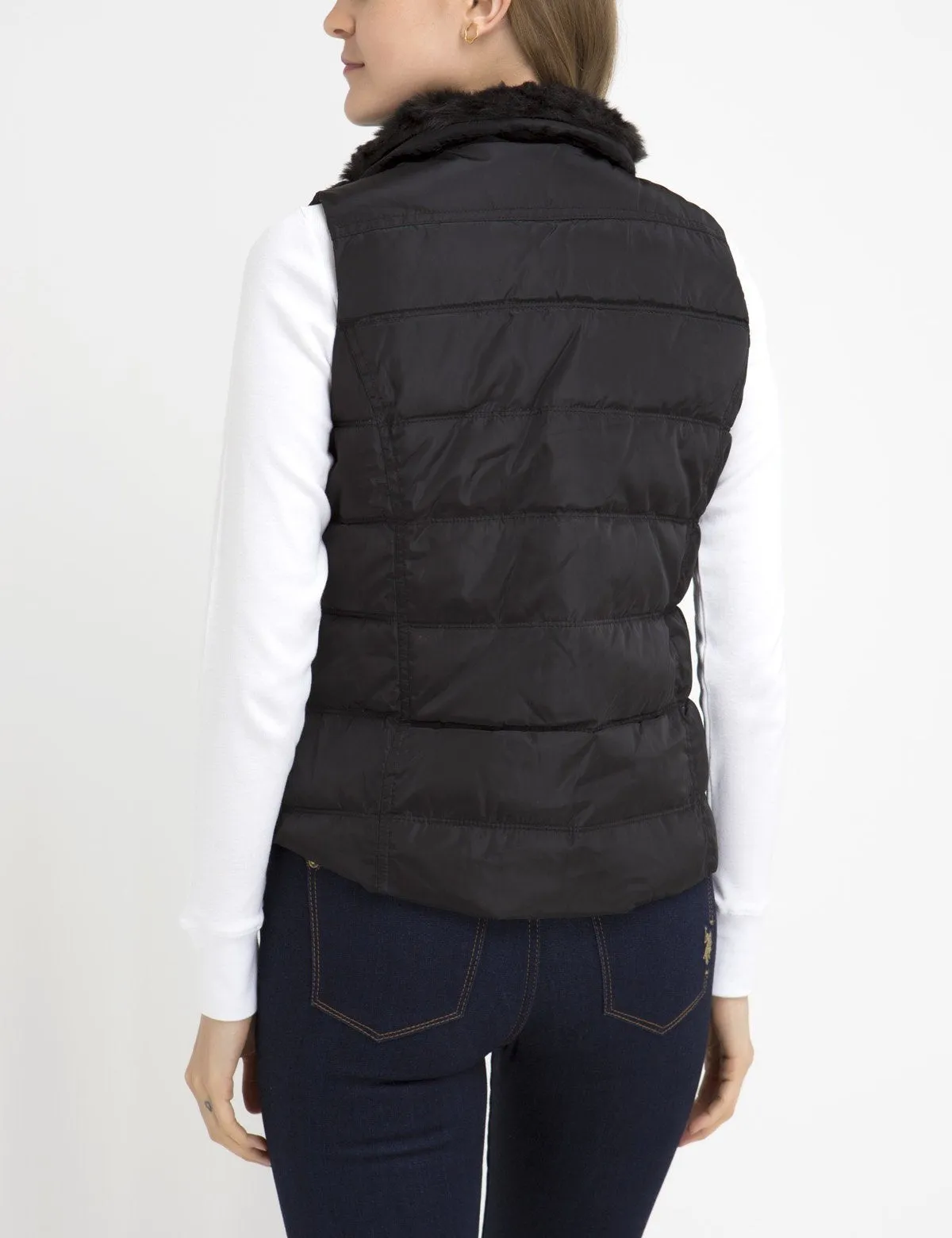 FUR COLLAR VEST sold by U.S. Polo Assn. product image thumbnail 3