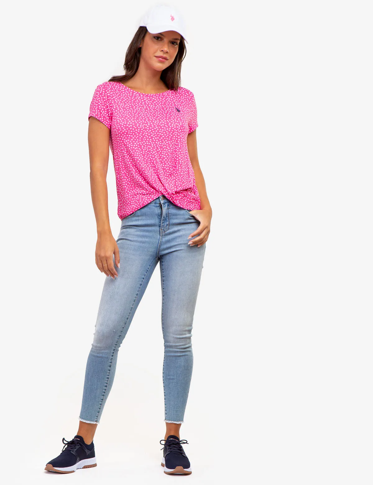 TWIST FRONT CREW NECK T-SHIRT sold by U.S. Polo Assn. product image thumbnail 2