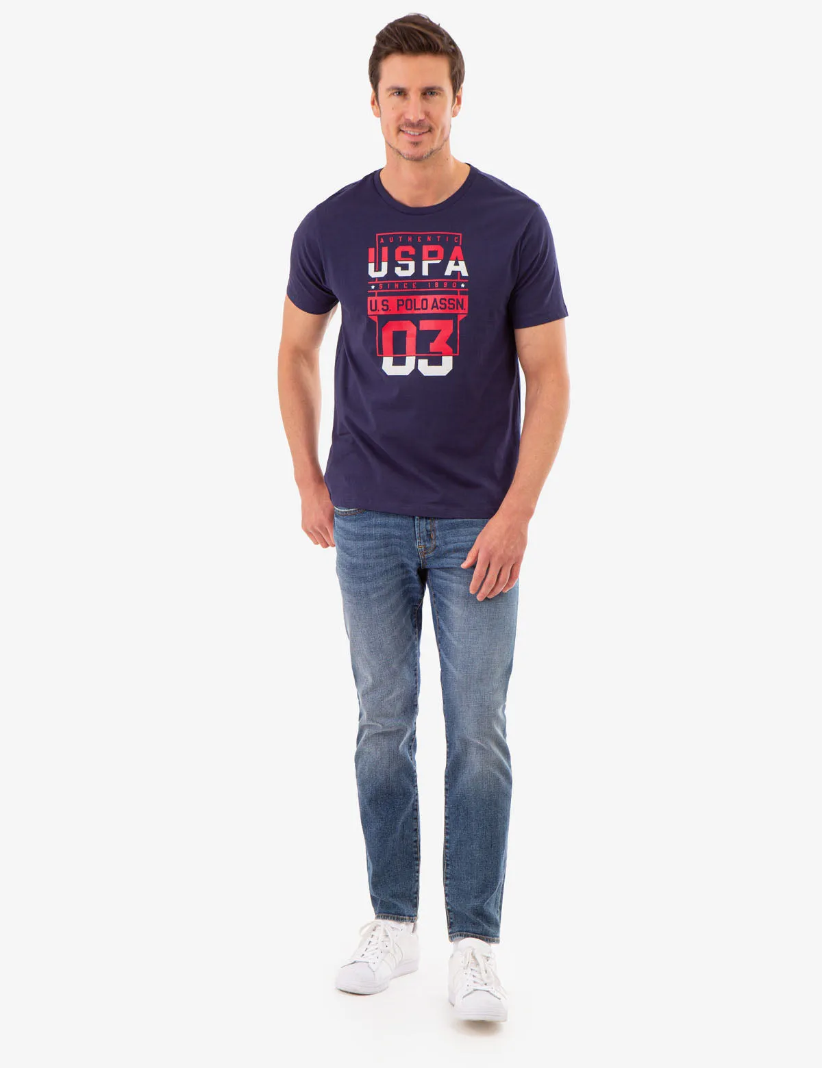 USPA STACKED GRAPHIC JESERY T-SHIRT sold by U.S. Polo Assn. product image thumbnail 2