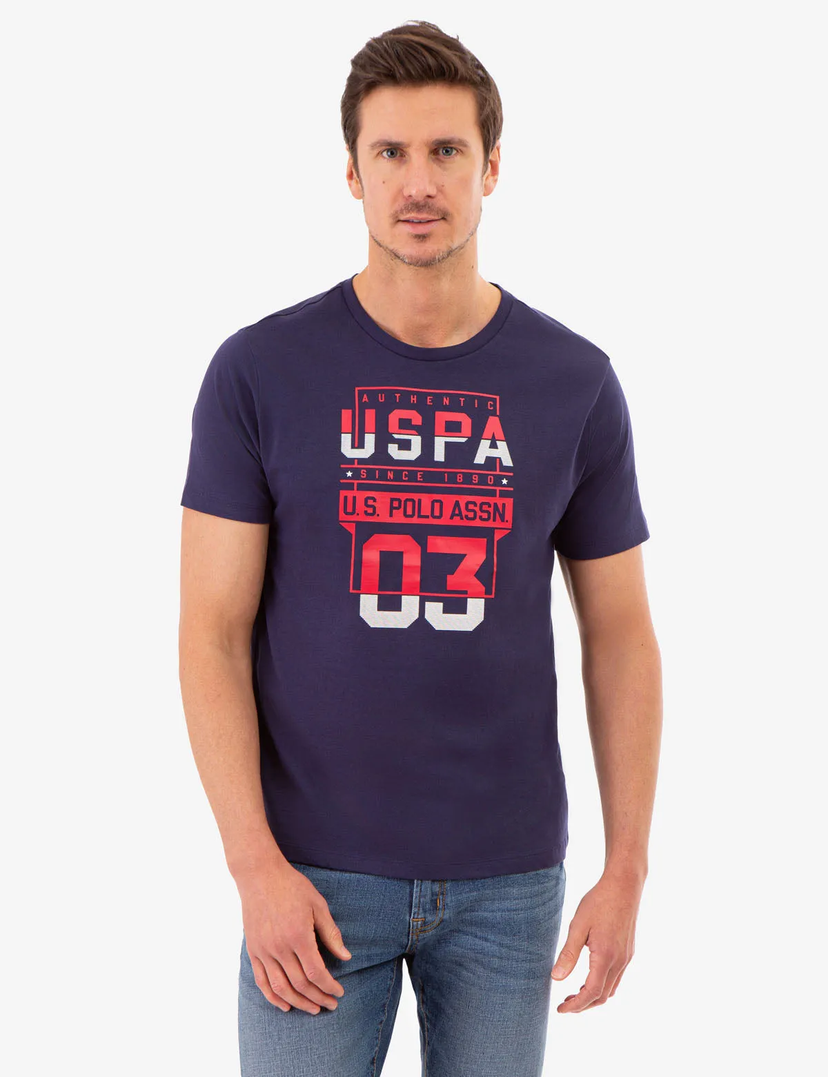 USPA STACKED GRAPHIC JESERY T-SHIRT sold by U.S. Polo Assn.