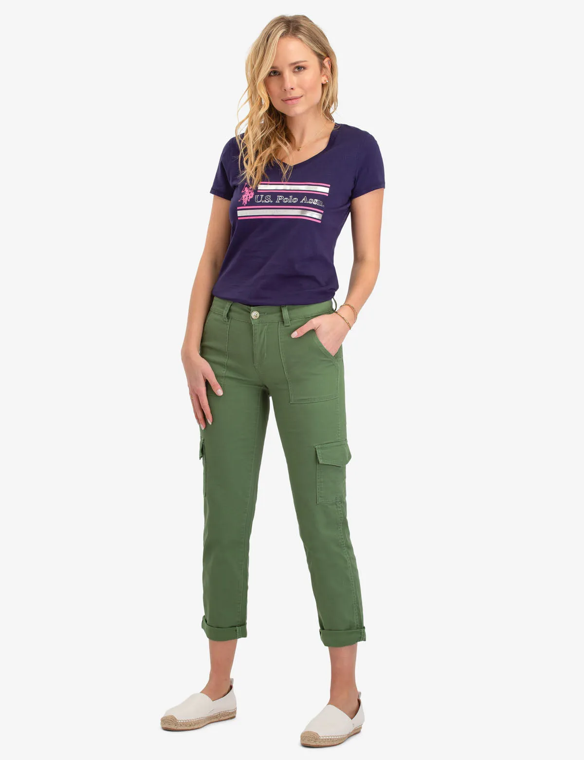 CARGO CROP PANTS sold by U.S. Polo Assn. product image thumbnail 2