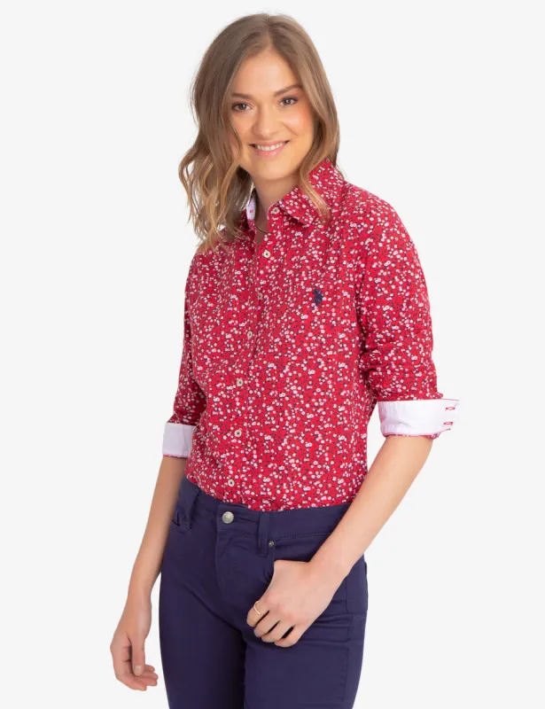 FLORAL PRINTED SHIRT made by U.S. Polo Assn.