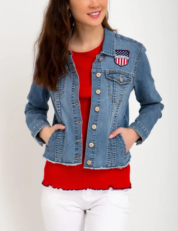 VARSITY DENIM JACKET sold by U.S. Polo Assn.