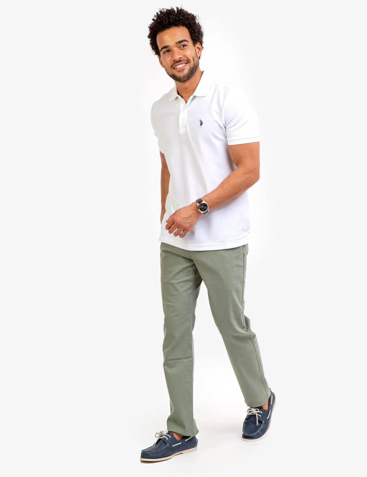 STRAIGHT TWILL CHINO PANTS sold by U.S. Polo Assn. product image thumbnail 4
