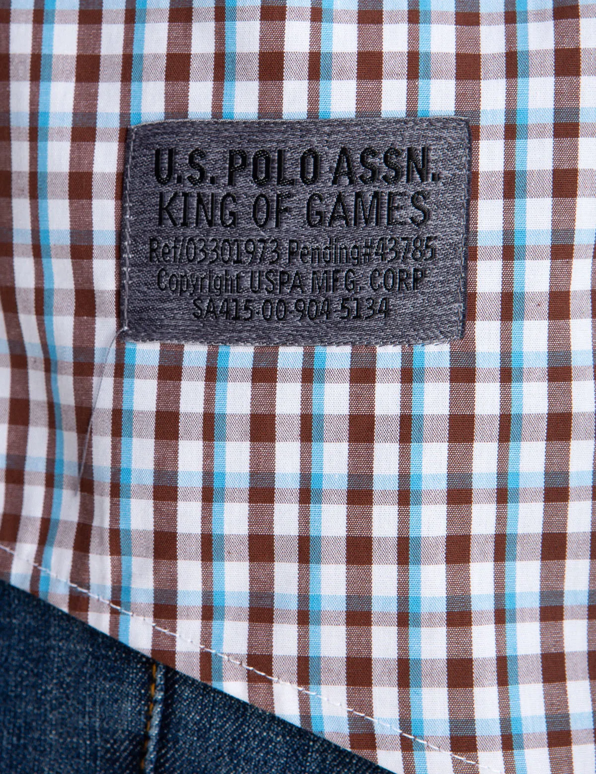 SMALL PLAID PEACHED POPLIN SHIRT sold by U.S. Polo Assn. product image thumbnail 5