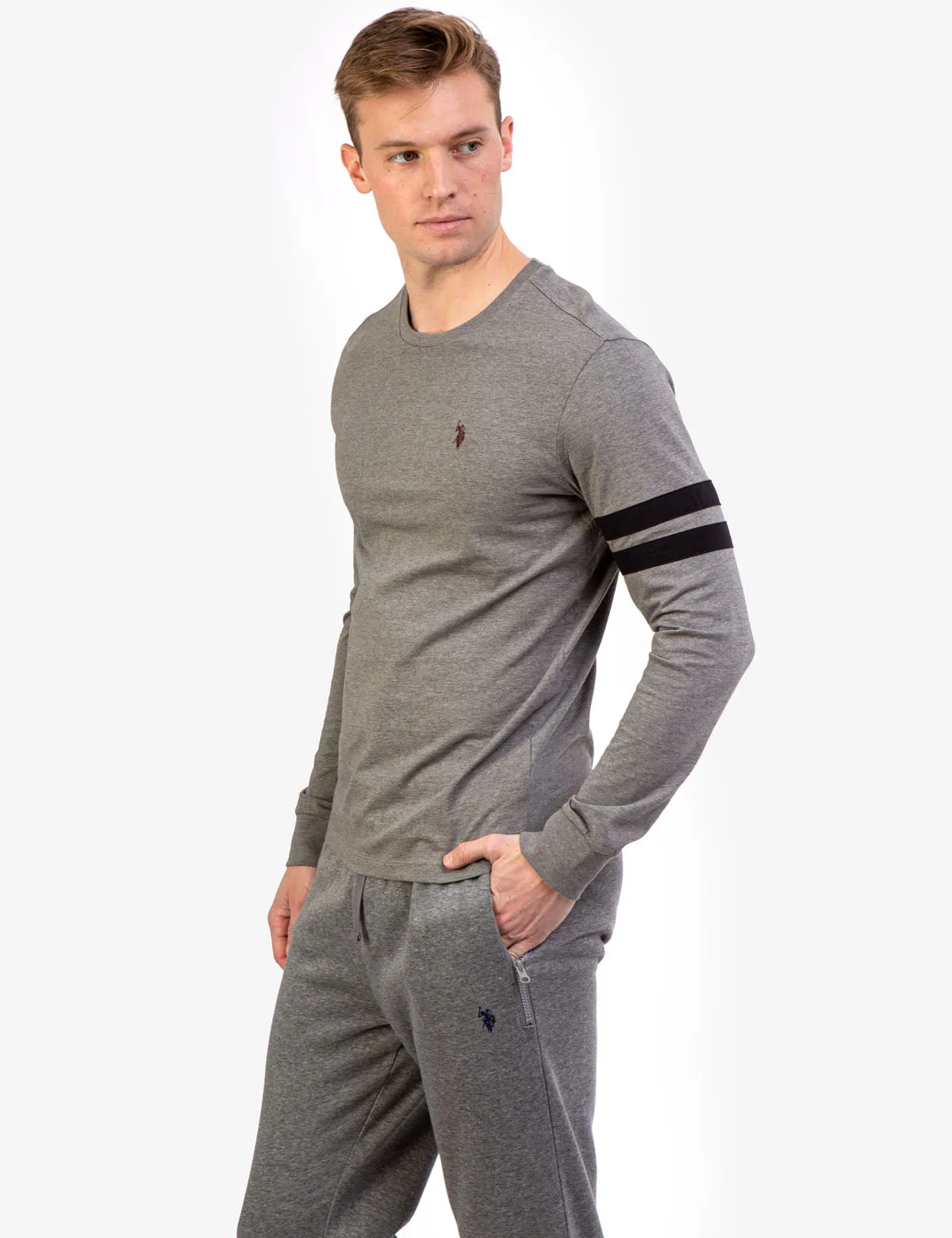 CREW NECK LONG SLEEVE LOGO T-SHIRT sold by U.S. Polo Assn. product image thumbnail 3