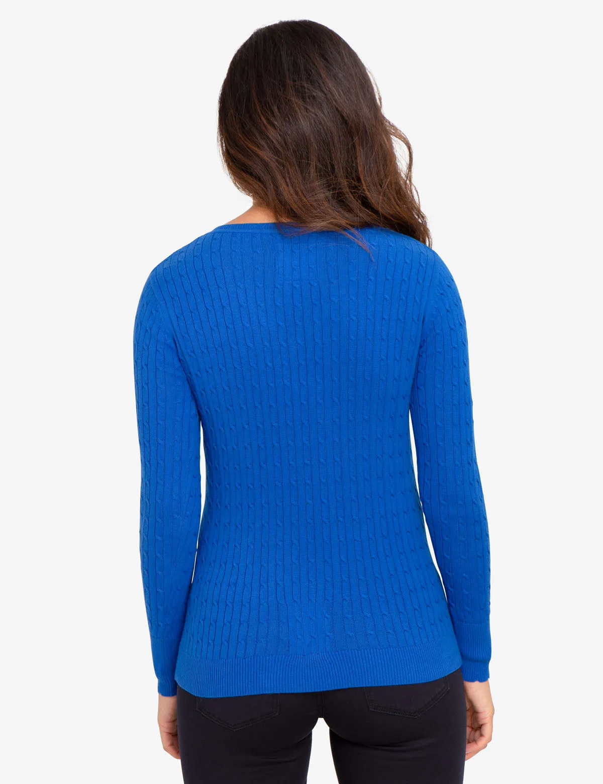V-NECK CABLE KNIT SWEATER sold by U.S. Polo Assn. product image thumbnail 4