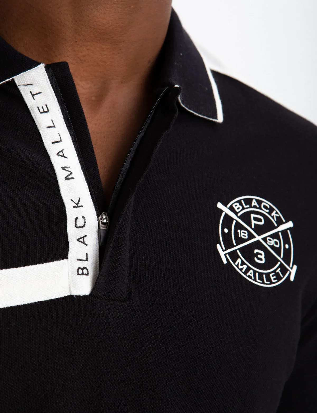BLACK MALLET SLIM FIT ZIPPER POLO SHIRT sold by U.S. Polo Assn. product image thumbnail 5