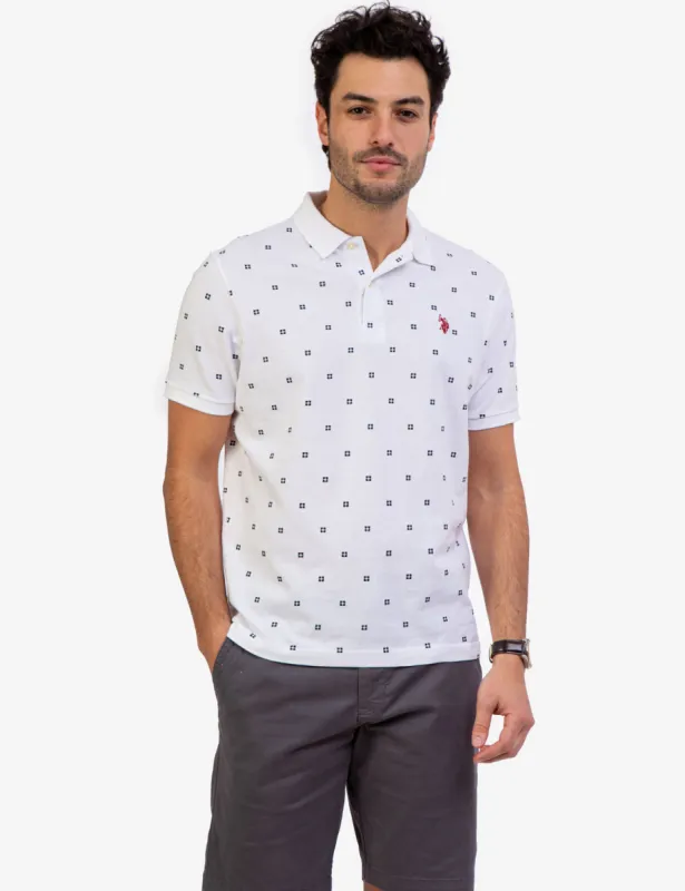 PRINTED PIQUE POLO SHIRT sold by U.S. Polo Assn.