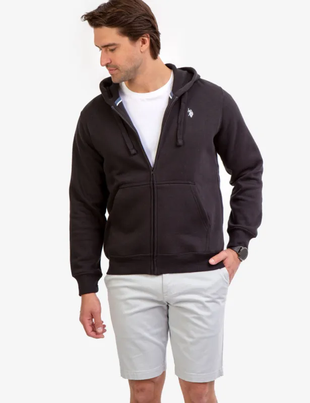 SMALL LOGO FULL ZIP LINED HOODIE sold by U.S. Polo Assn.