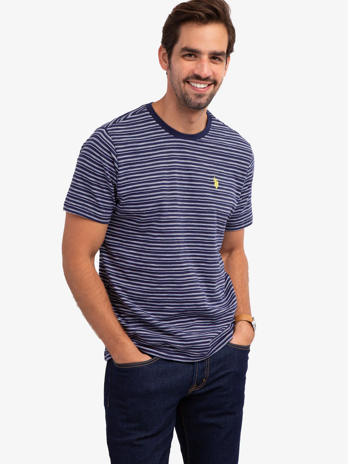 STRIPE SLUB JERSEY T-SHIRT sold by U.S. Polo Assn.
