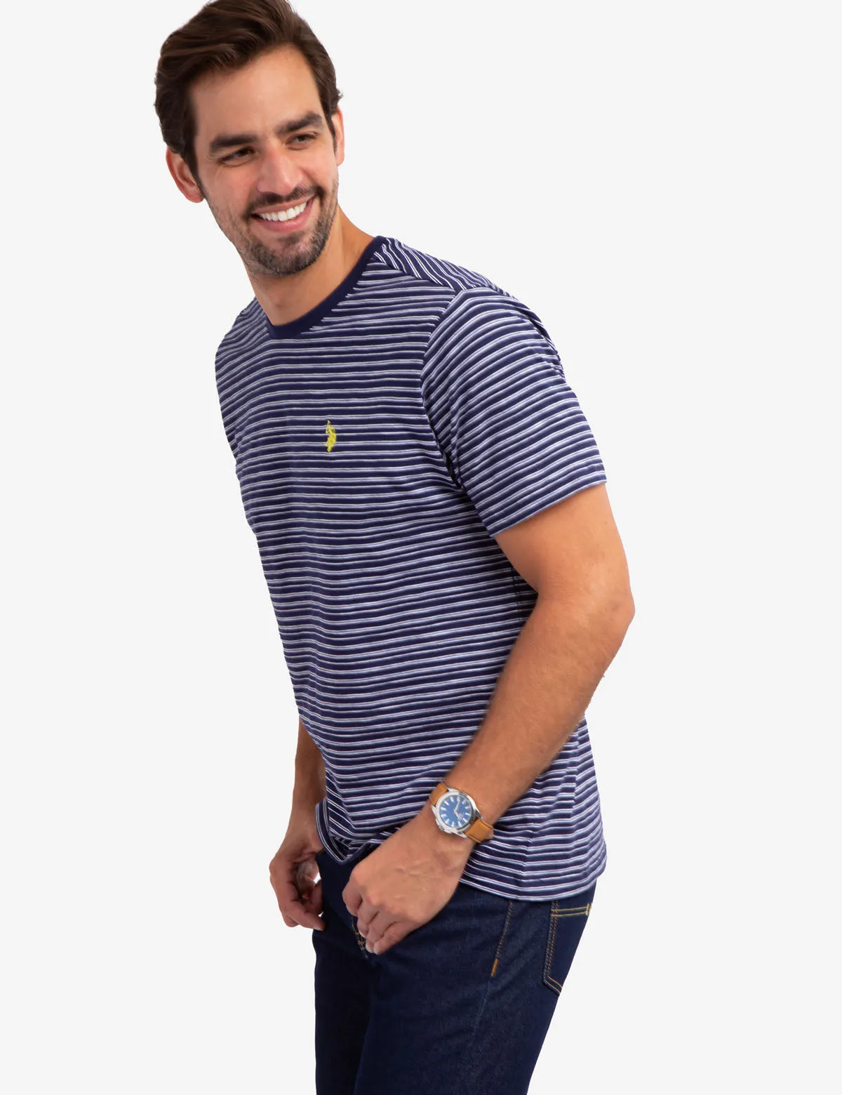 STRIPE SLUB JERSEY T-SHIRT sold by U.S. Polo Assn. product image thumbnail 4
