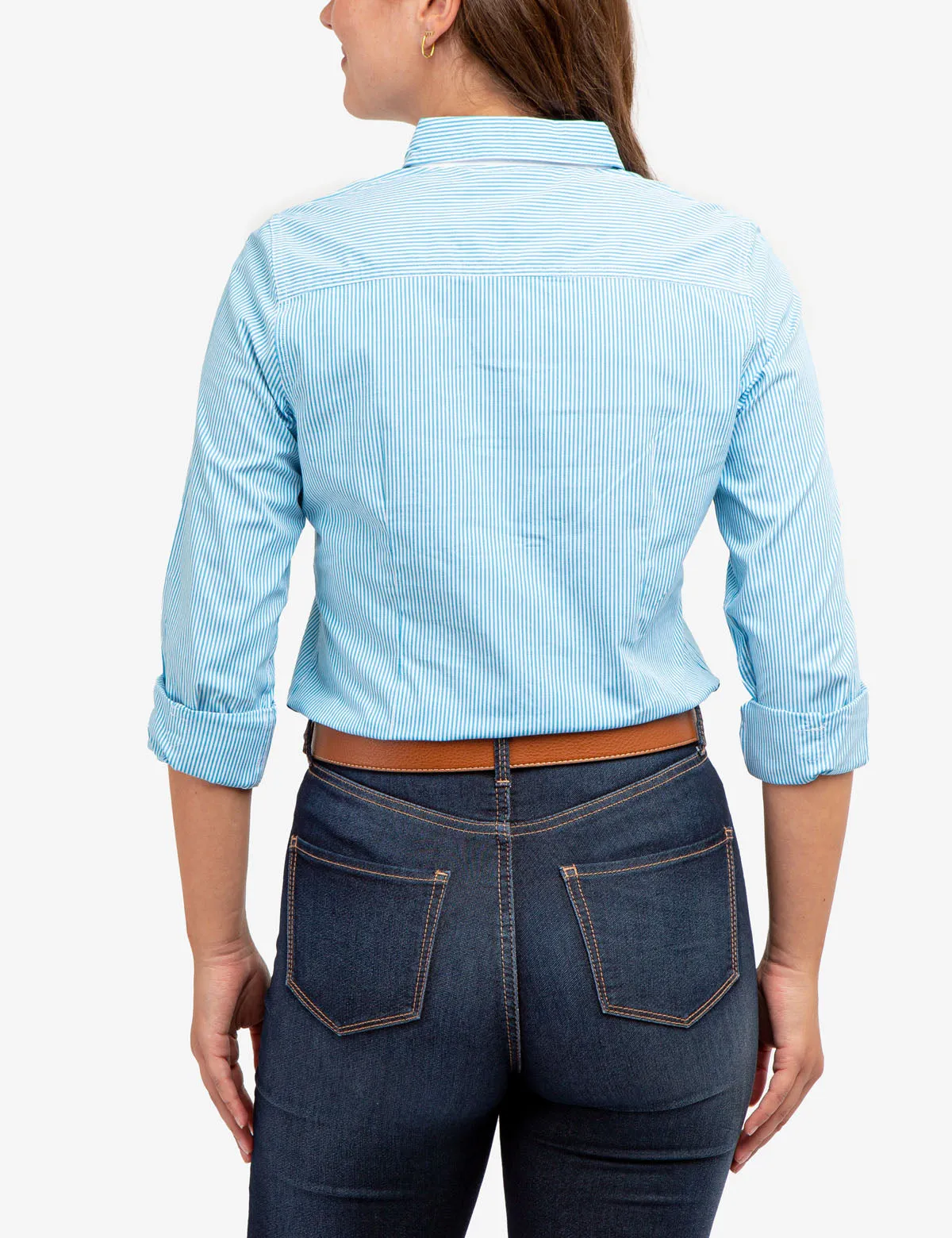 STRIPED POPLIN LONG SLEEVE SHIRT sold by U.S. Polo Assn. product image thumbnail 4