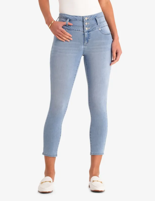 REPREVE® HIGH RISE STACKED WAIST CROPPED JEGGING sold by U.S. Polo Assn.