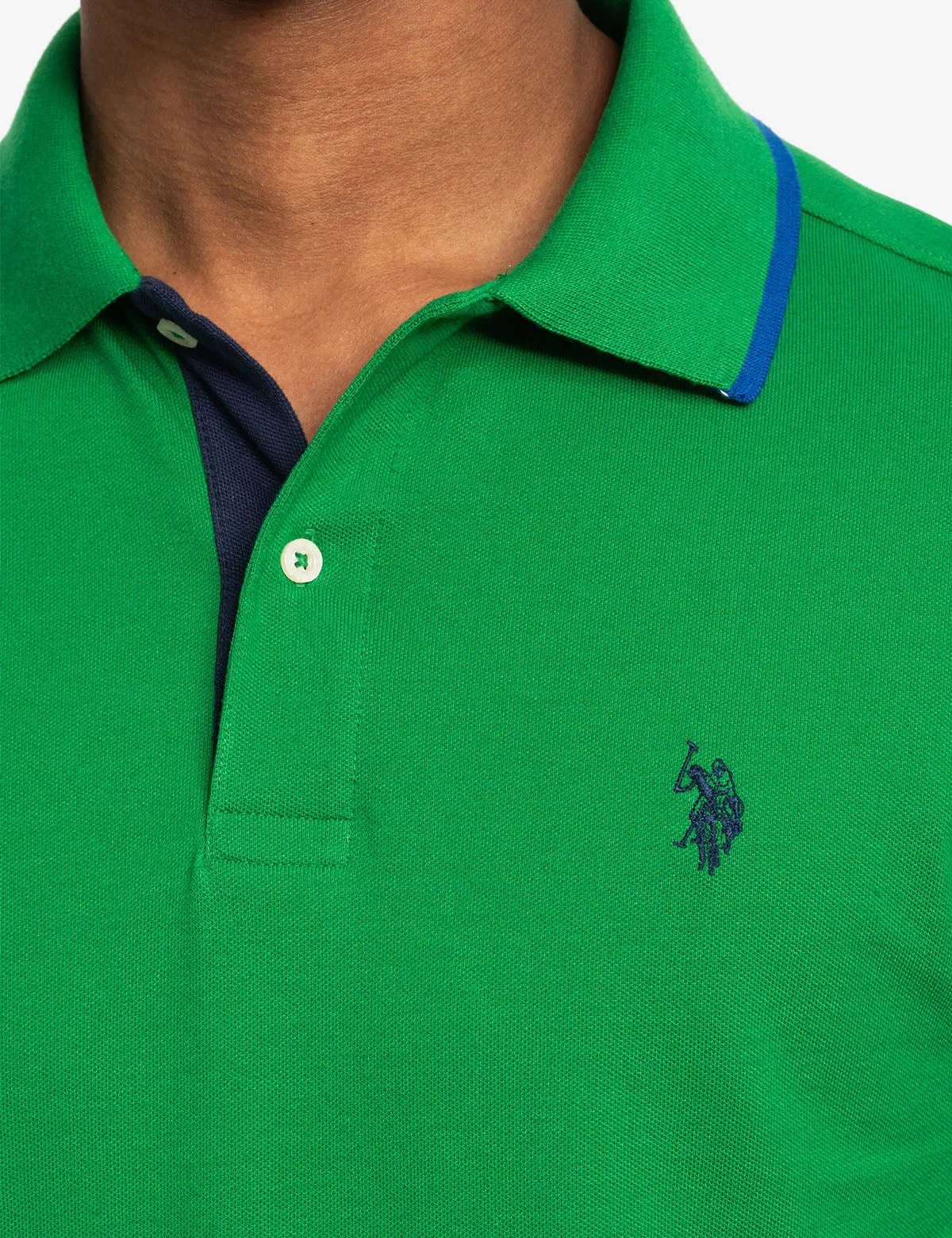 SLIM FIT STRETCH SOLID PIQUE POLO SHIRT sold by U.S. Polo Assn. product image thumbnail 3