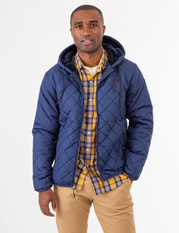 DIAMOND QUILTED FLEECE JACKET sold by U.S. Polo Assn.