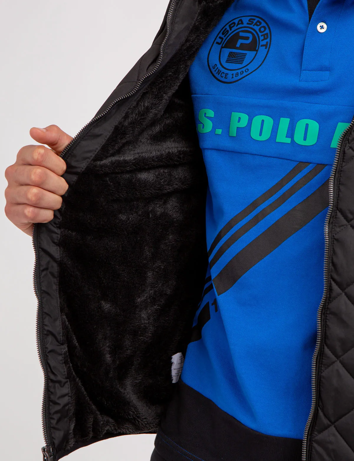 DIAMOND QUILTED FLEECE JACKET sold by U.S. Polo Assn. product image thumbnail 5