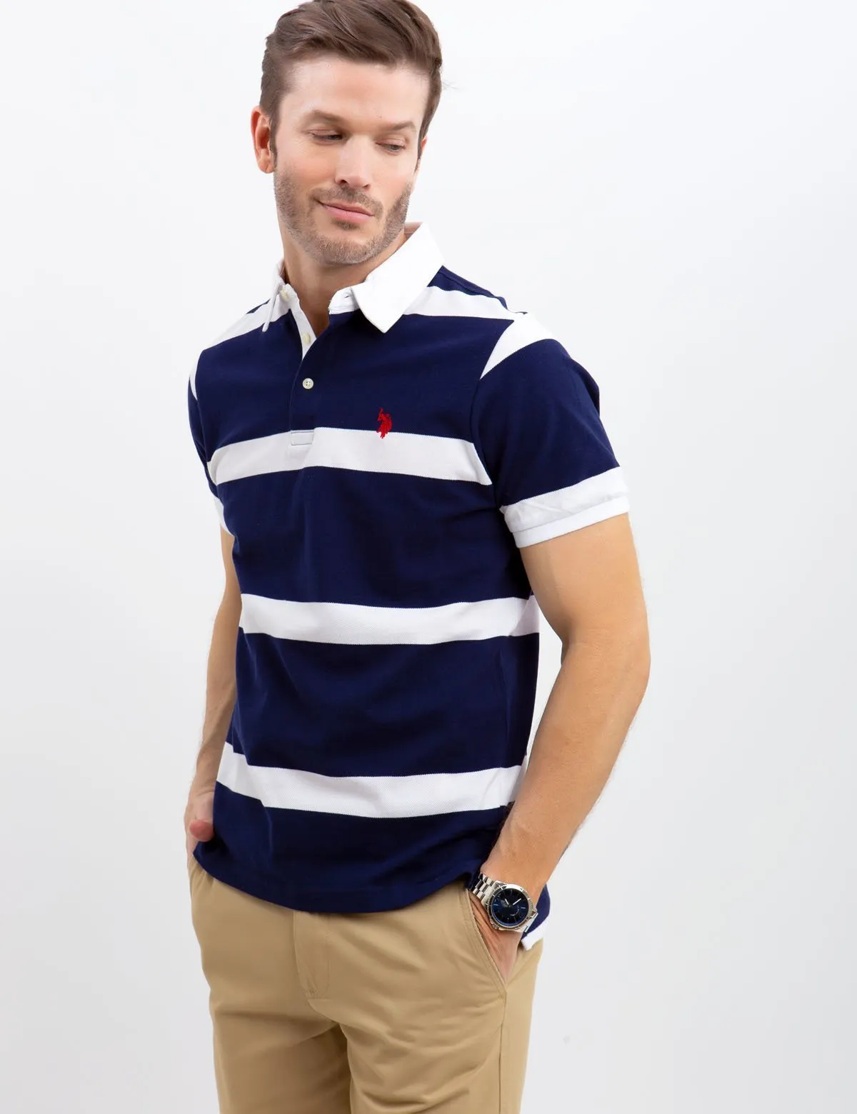 STRIPED POLO SHIRT sold by U.S. Polo Assn. product image thumbnail 5
