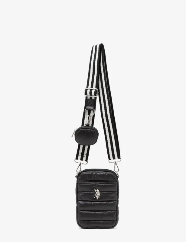 QUILTED PHONE CROSSBODY WITH ZIPPER POUCH sold by U.S. Polo Assn.