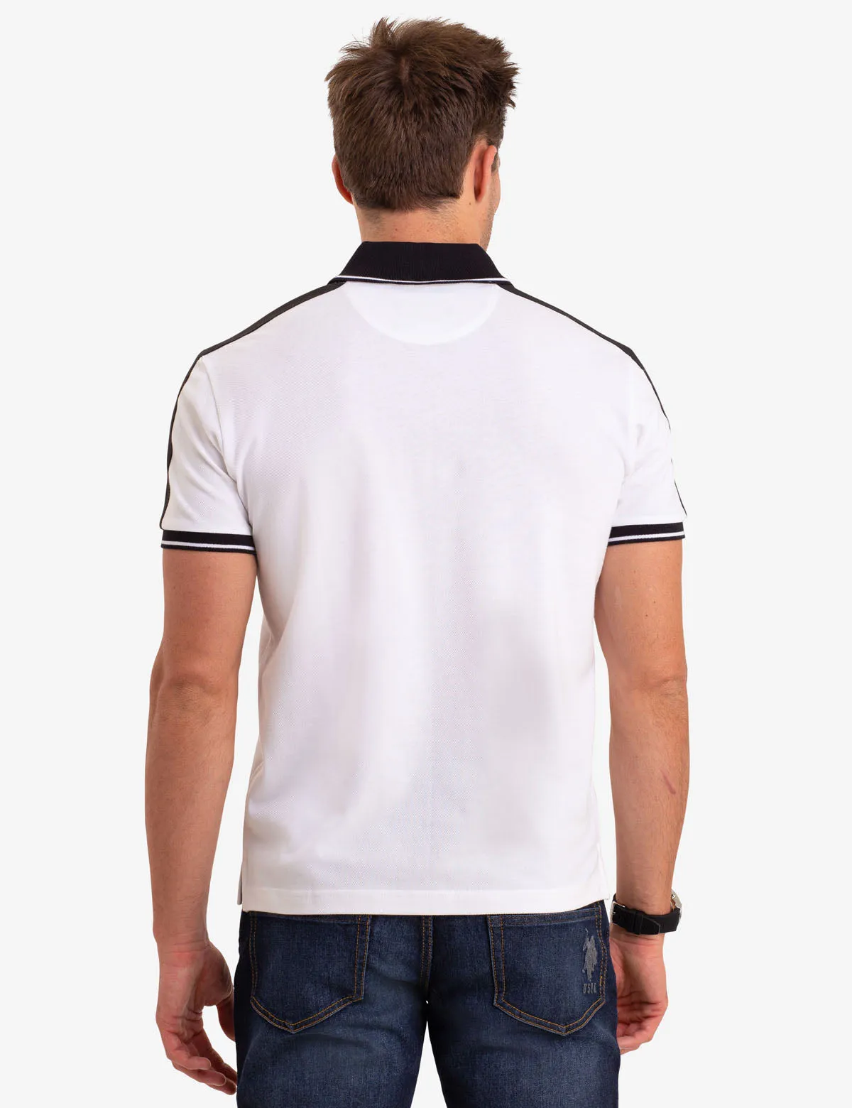 BLACK MALLET SHAWL COLLAR POLO SHIRT sold by U.S. Polo Assn. product image thumbnail 4