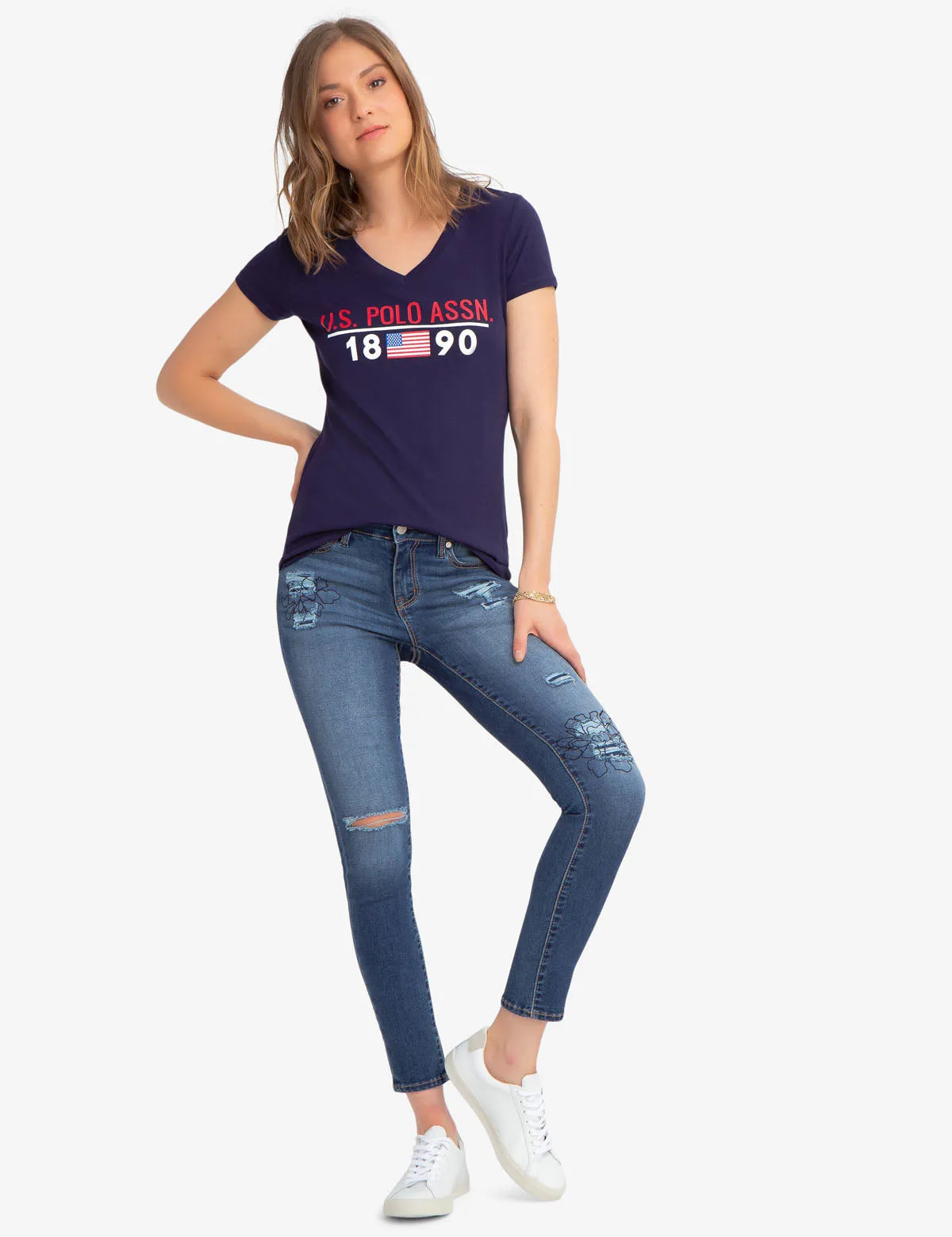 U.S. POLO ASSN. 1890 V-NECK T-SHIRT sold by U.S. Polo Assn. product image thumbnail 2