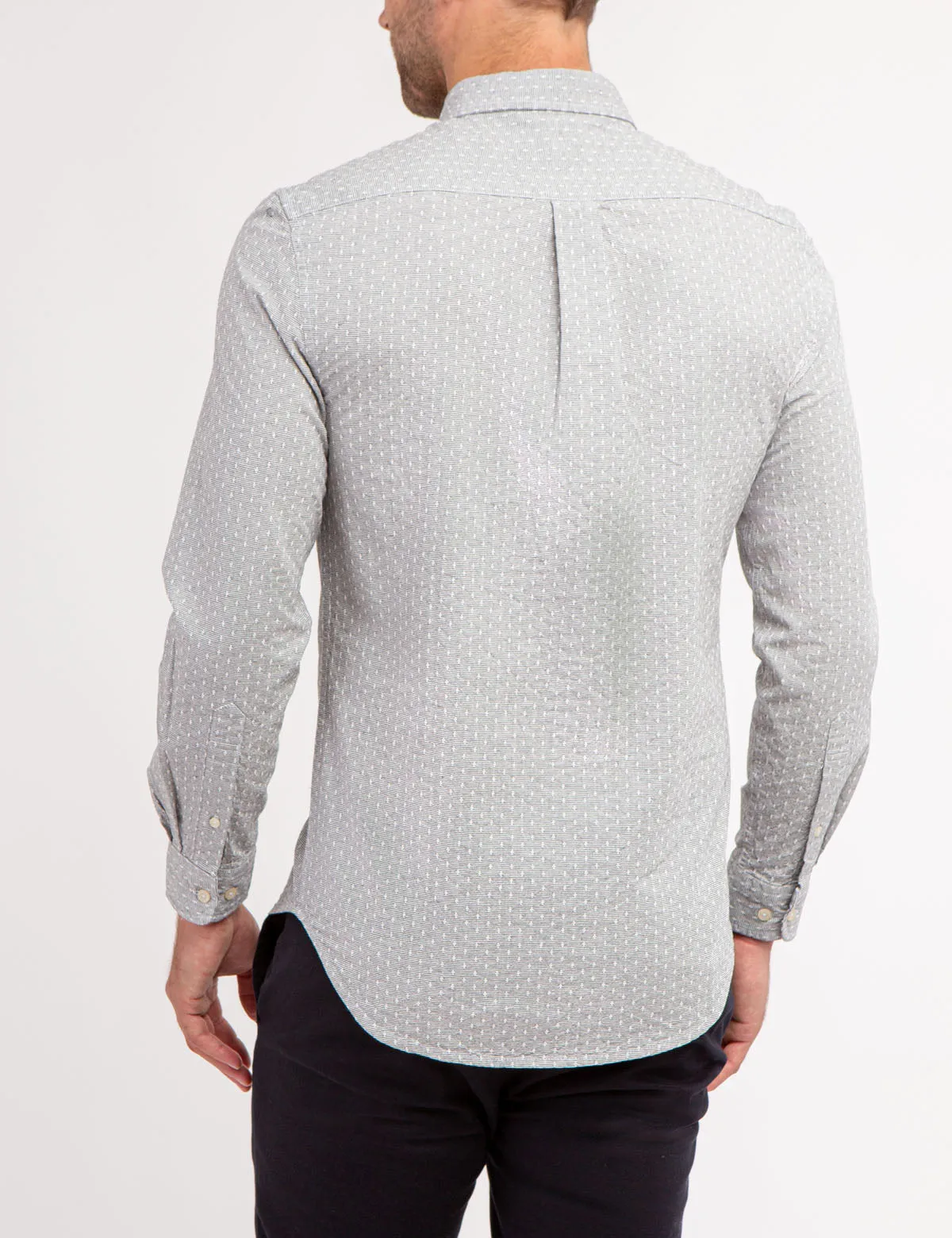 YARN DYE DOBBY PATTERN LONG SLEEVE SHIRT sold by U.S. Polo Assn. product image thumbnail 4