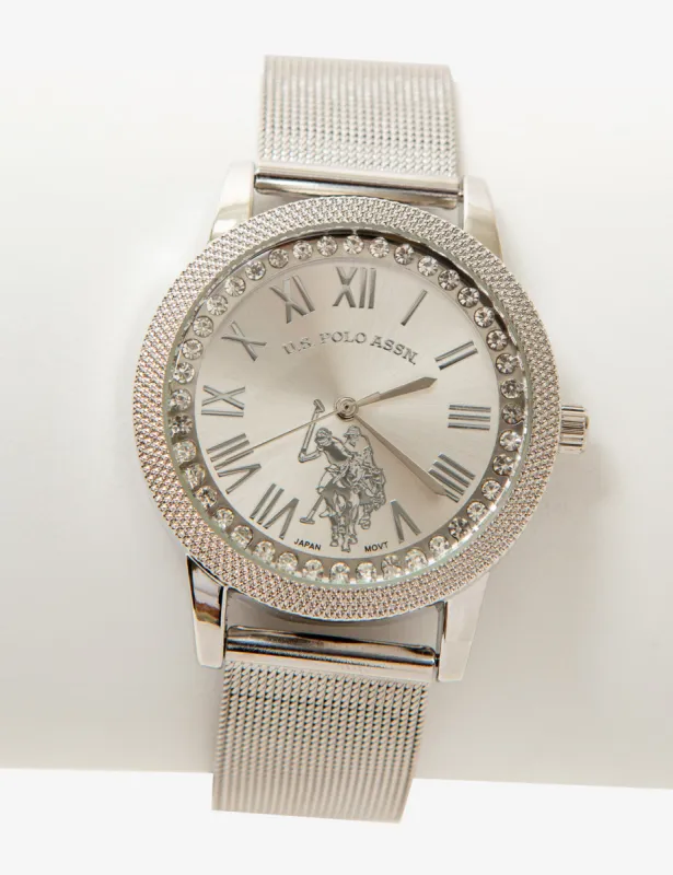 LADIES SILVER MESH BRACELET WATCH sold by U.S. Polo Assn.