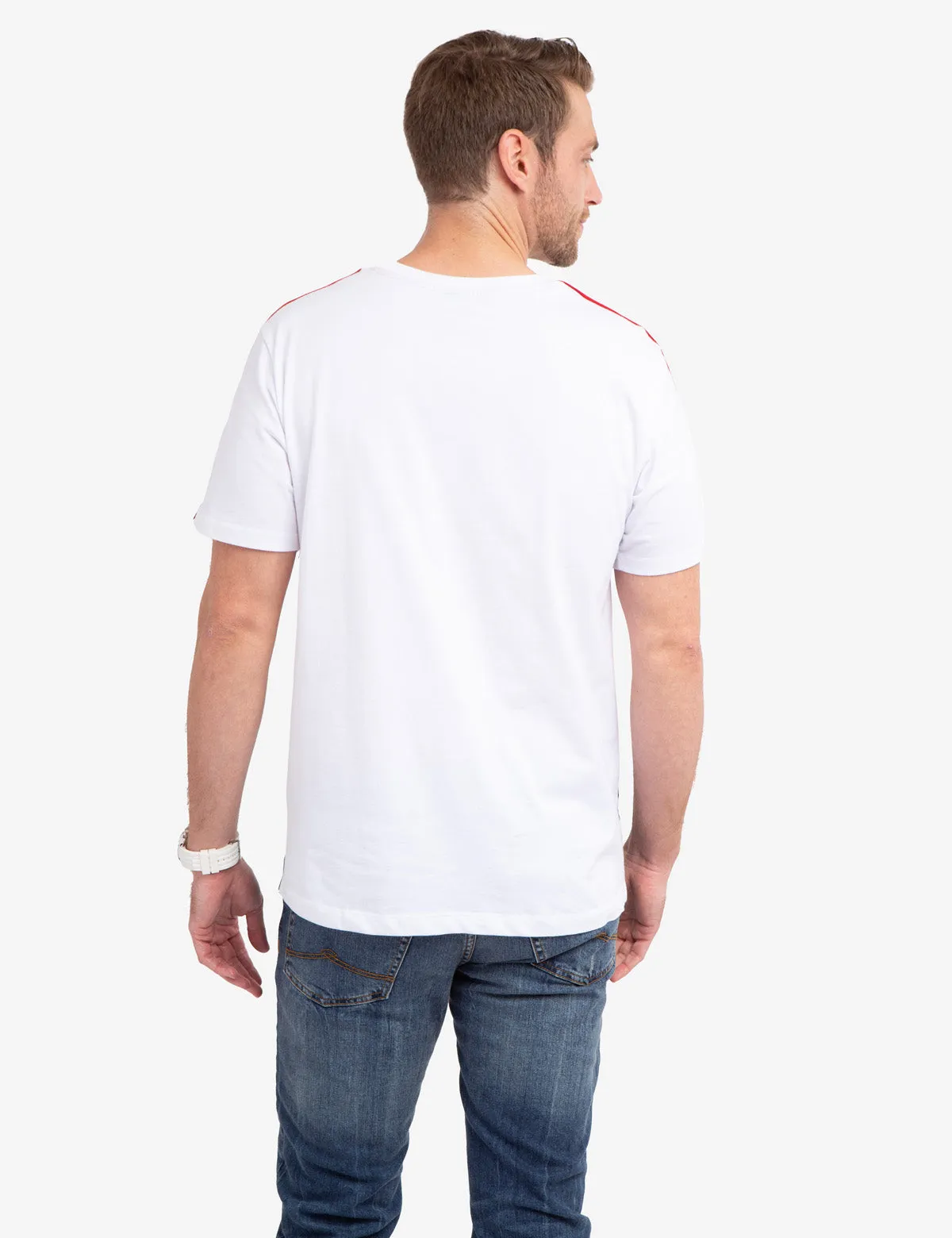 SIGNATURE TRICOT STRIPE COLORBLOCK T-SHIRT sold by U.S. Polo Assn. product image thumbnail 4