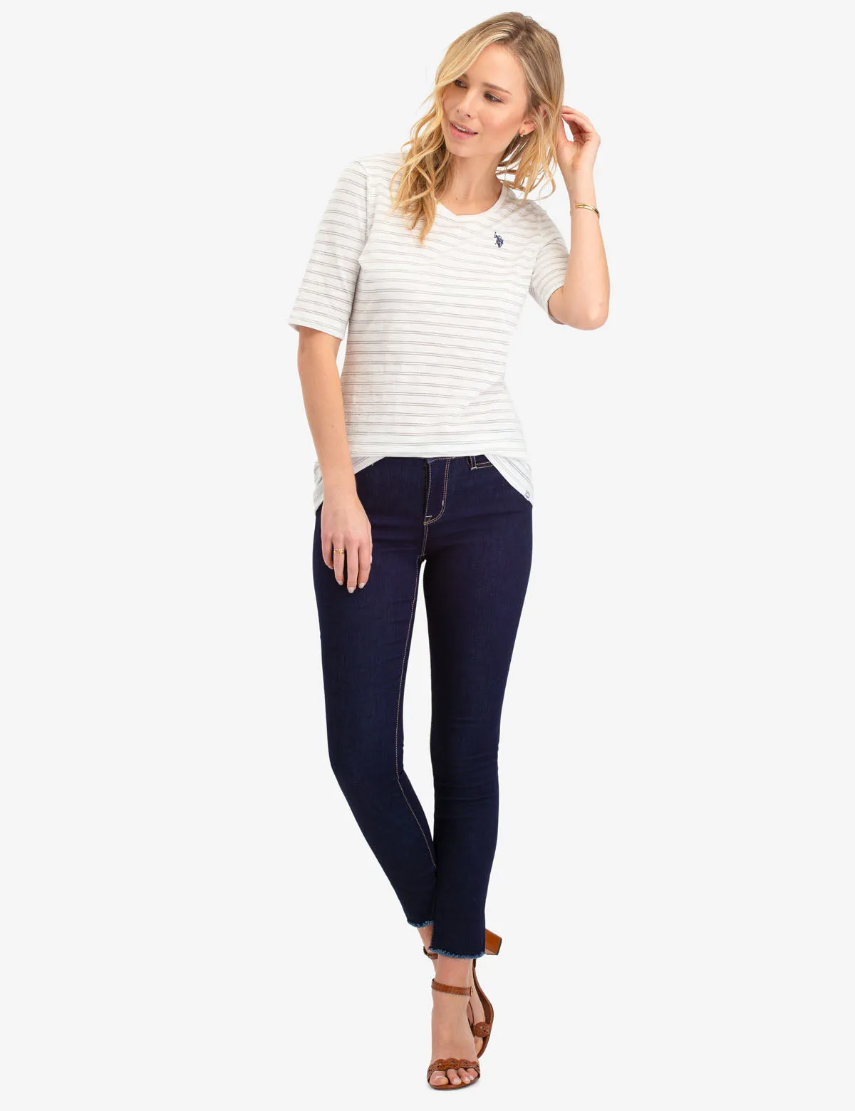 METALLIC LUREX STRIPED TOP sold by U.S. Polo Assn. product image thumbnail 2