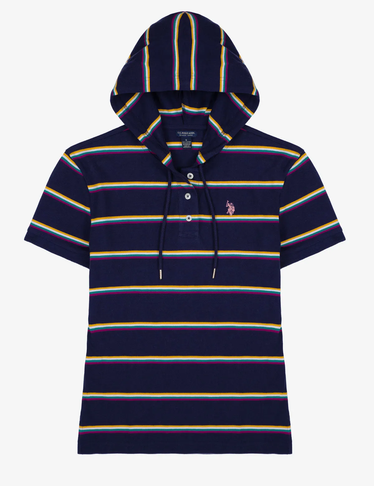 STRIPED SHORT SLEEVE HOODIE sold by U.S. Polo Assn. product image thumbnail 2