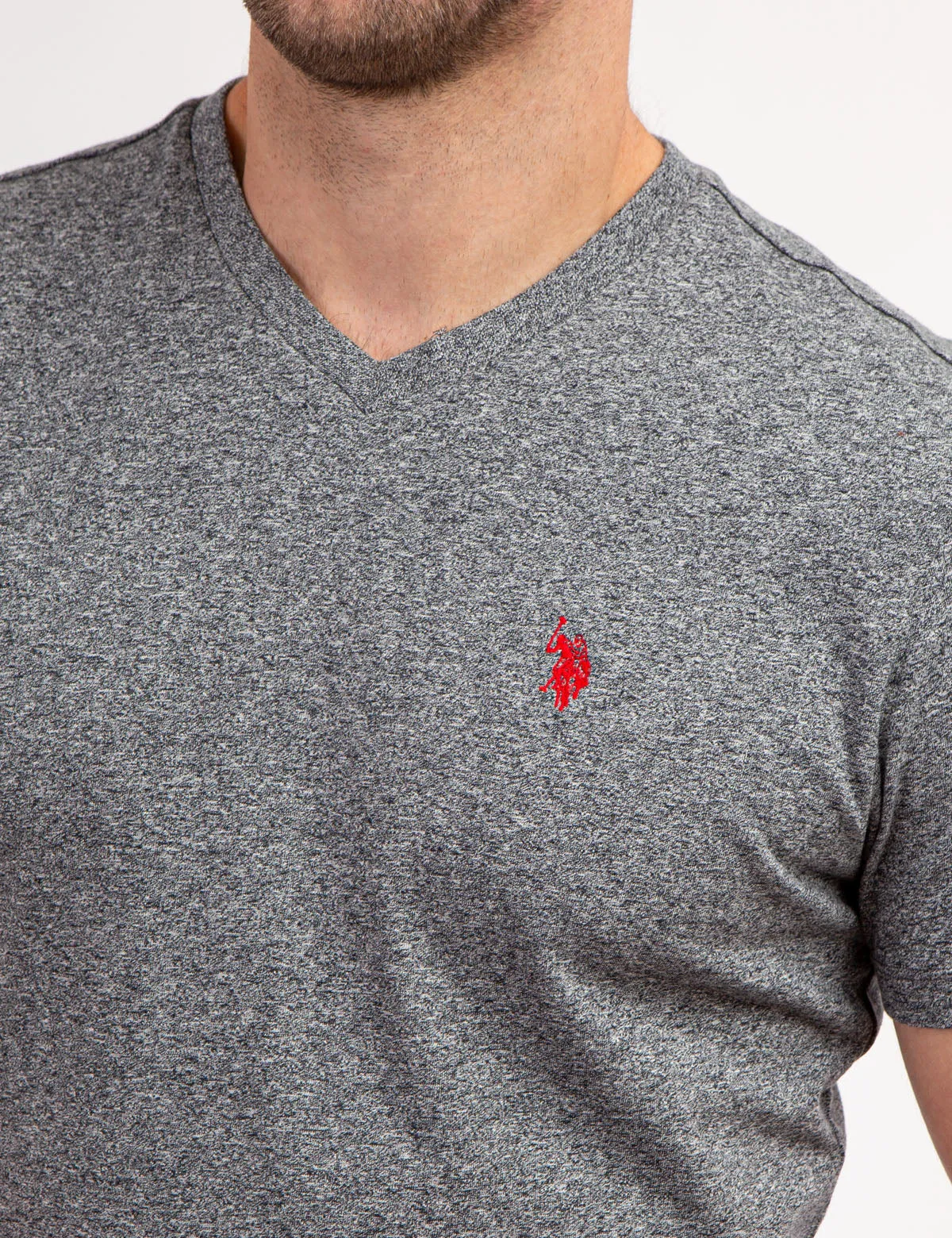 TWISTED YARN V-NECK T-SHIRT sold by U.S. Polo Assn. product image thumbnail 2