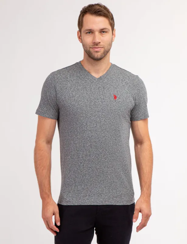 TWISTED YARN V-NECK T-SHIRT made by U.S. Polo Assn.