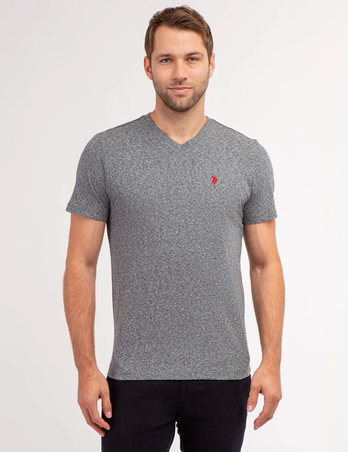 TWISTED YARN V-NECK T-SHIRT sold by U.S. Polo Assn.