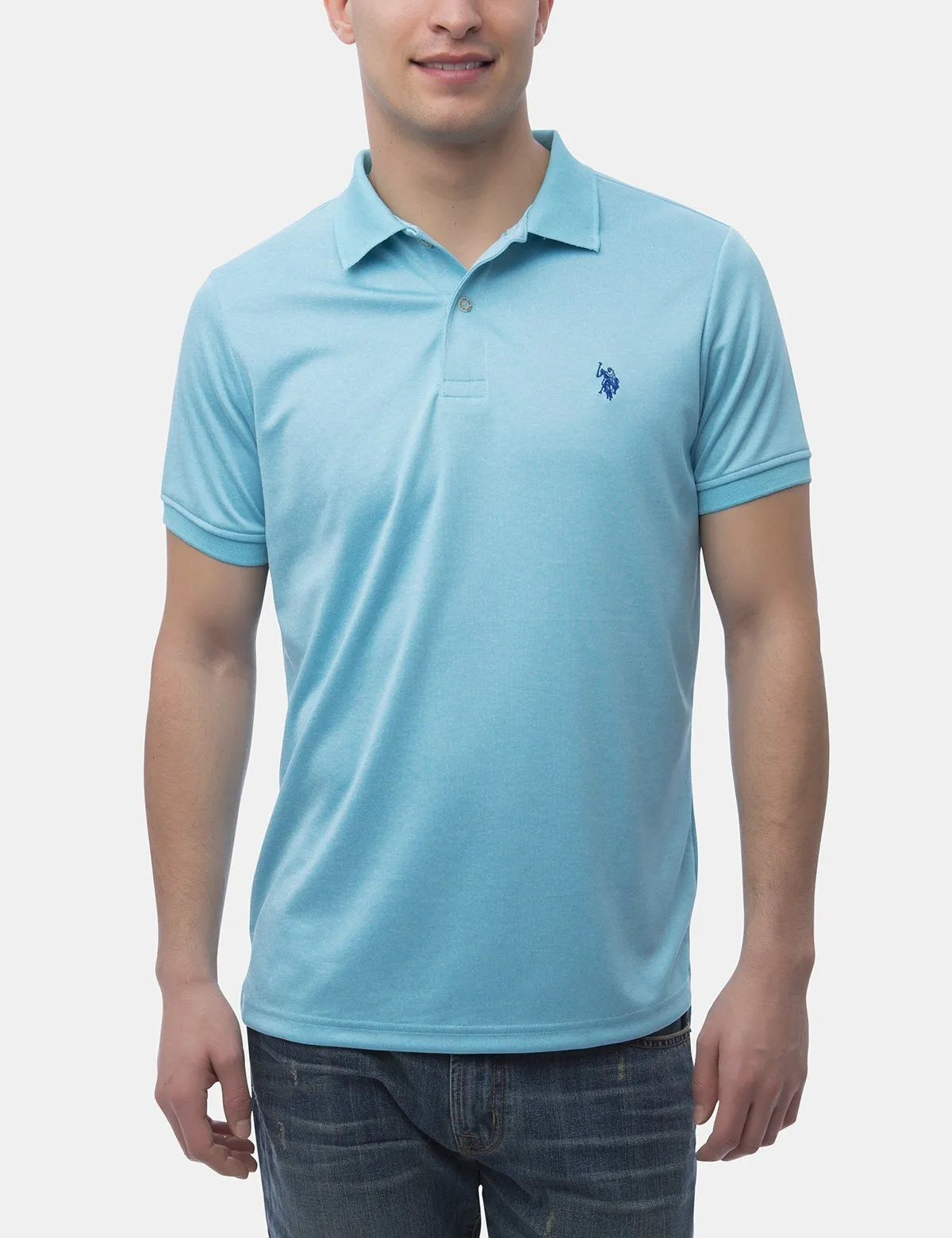 STRETCH INTERLOCK PERFORMANCE POLO SHIRT sold by U.S. Polo Assn. product image thumbnail 5