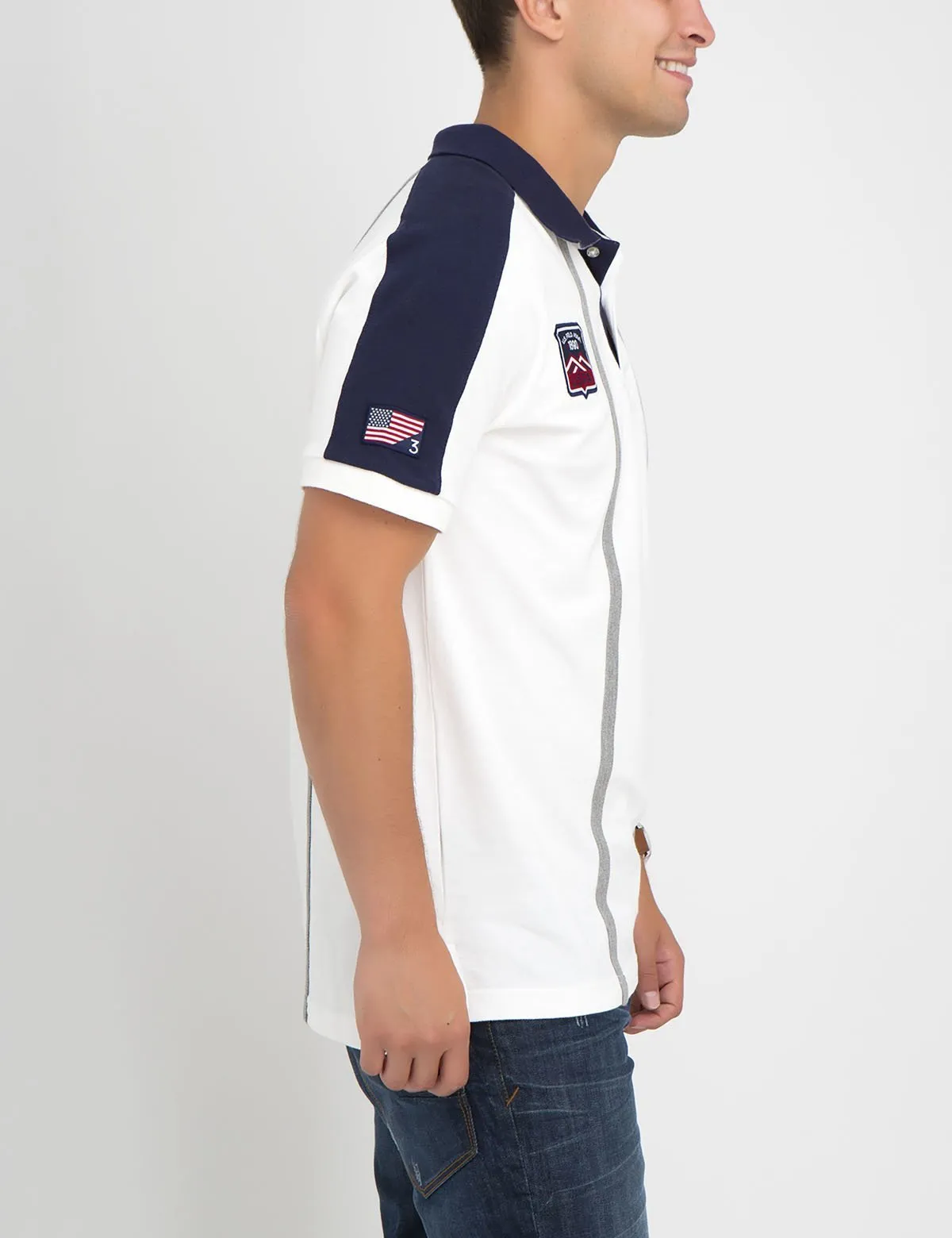 PATCHED USA VERTICAL POLO SHIRT sold by U.S. Polo Assn. product image thumbnail 4