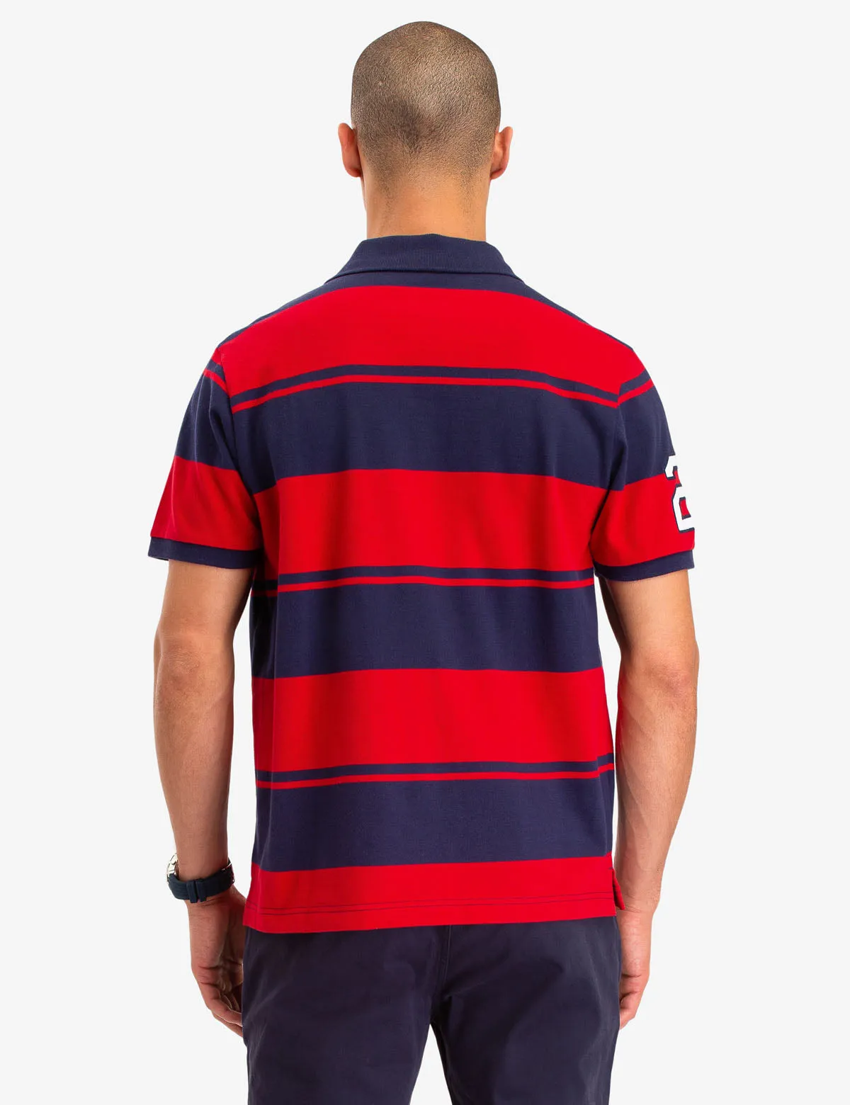 USPA VERITCAL RUGBY STRIPE POLO SHIRT sold by U.S. Polo Assn. product image thumbnail 4