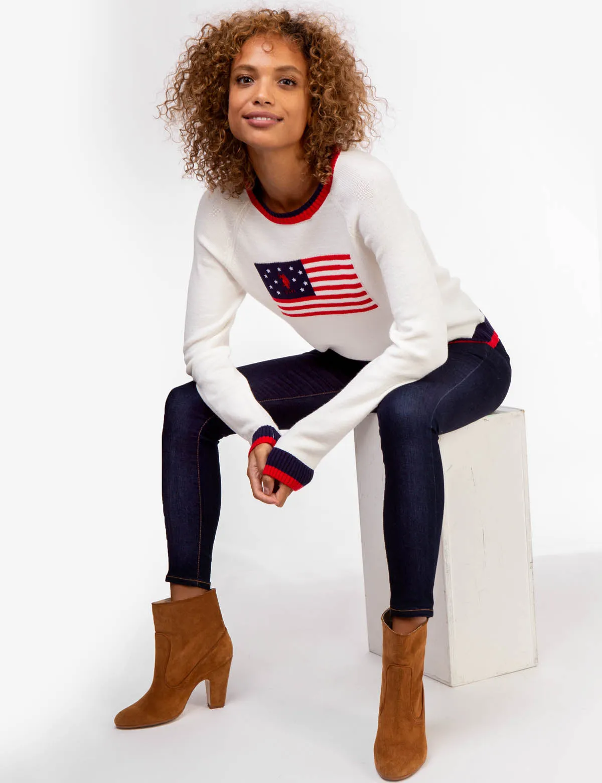 FLAG CREW NECK SWEATER sold by U.S. Polo Assn. product image thumbnail 2