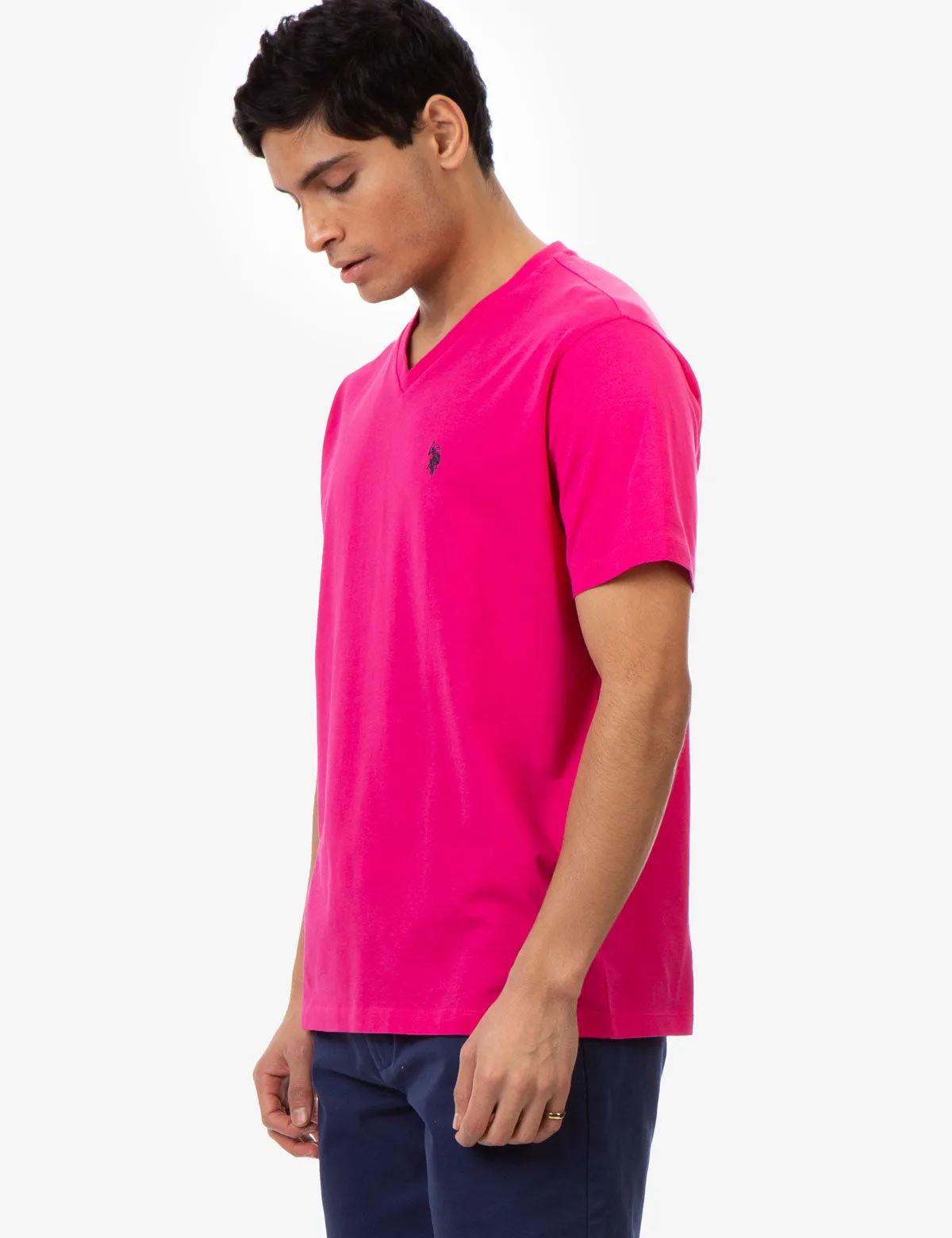 SOLID V-NECK T-SHIRT sold by U.S. Polo Assn. product image thumbnail 3