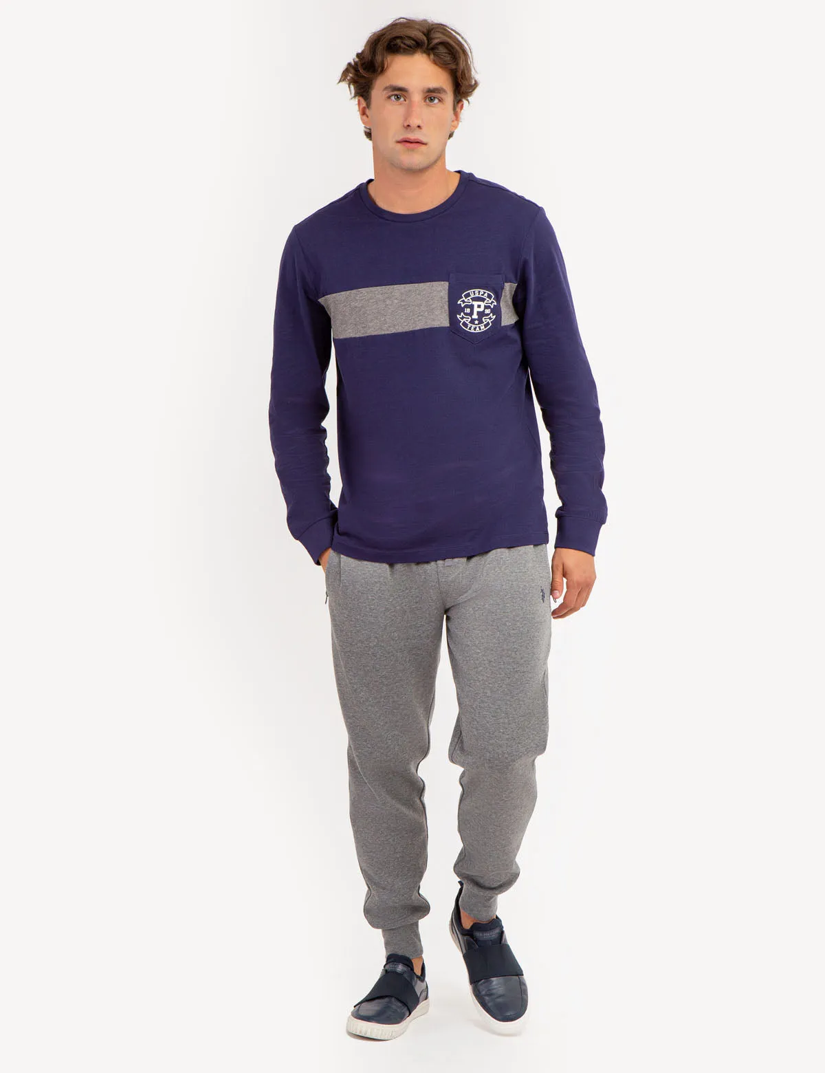 USPA TEAM COLORBLOCK LONG SLEEVE T-SHIRT sold by U.S. Polo Assn. product image thumbnail 2