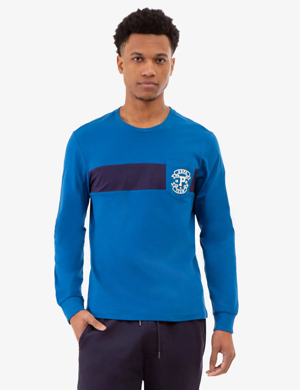 USPA TEAM COLORBLOCK LONG SLEEVE T-SHIRT sold by U.S. Polo Assn. product image thumbnail 5