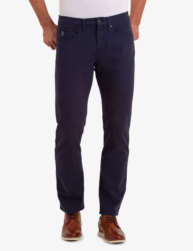 SLIM STRAIGHT 5 POCKET STRETCH CHINO PANTS sold by U.S. Polo Assn.