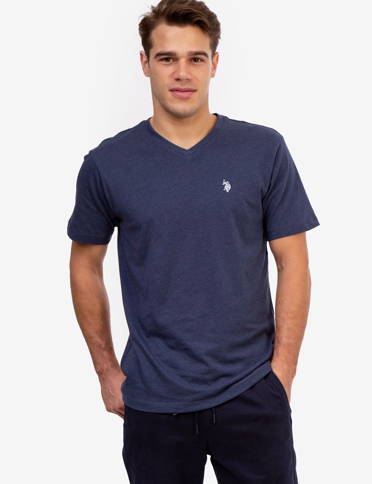 SOLID V-NECK T-SHIRT sold by U.S. Polo Assn. product image thumbnail 3