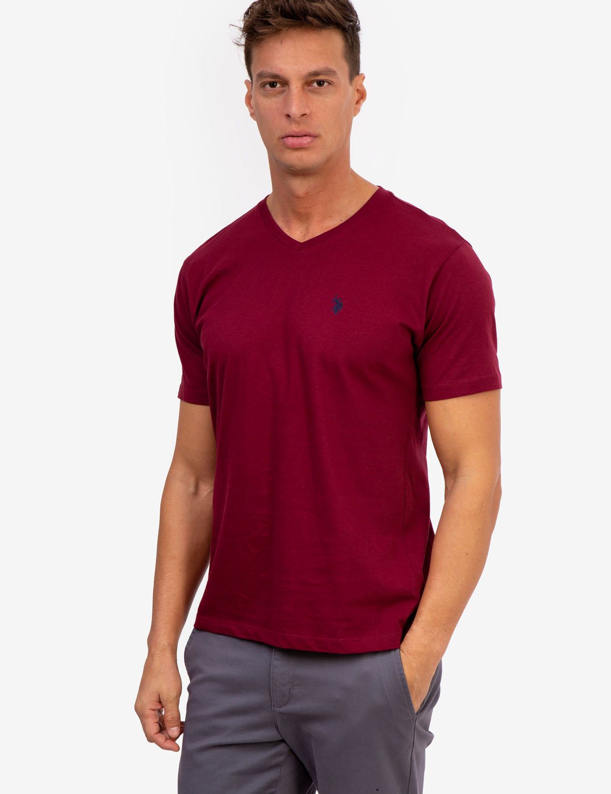 SOLID V-NECK T-SHIRT sold by U.S. Polo Assn. product image thumbnail 2