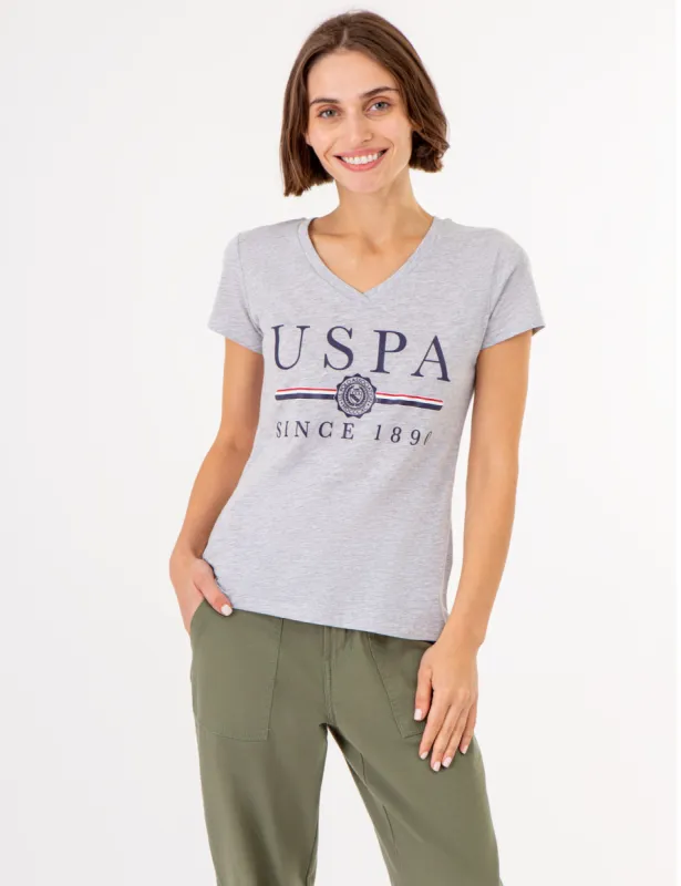 USPA MEDALLION V-NECK T-SHIRT sold by U.S. Polo Assn.
