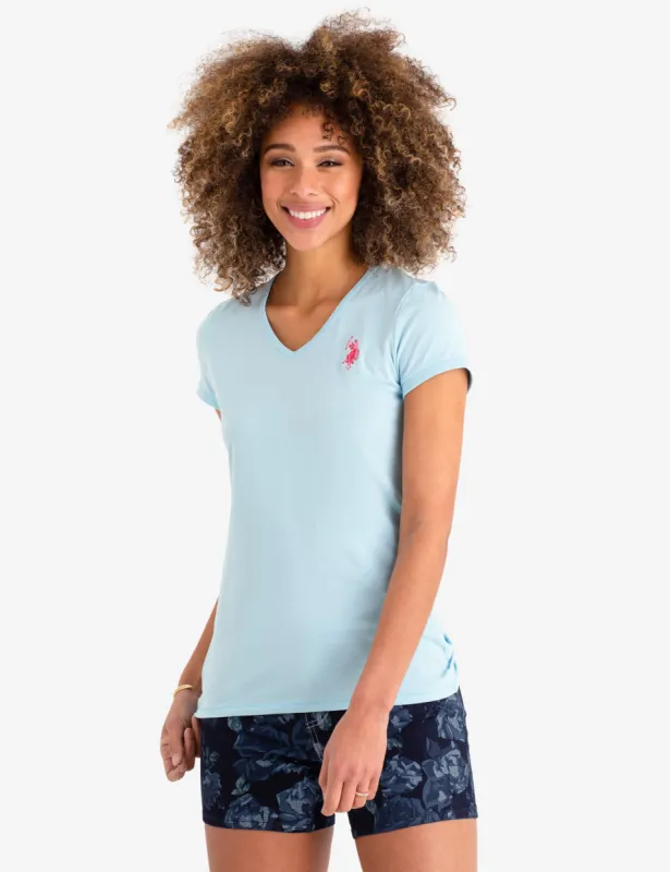 SCALLOP V-NECK T-SHIRT sold by U.S. Polo Assn.