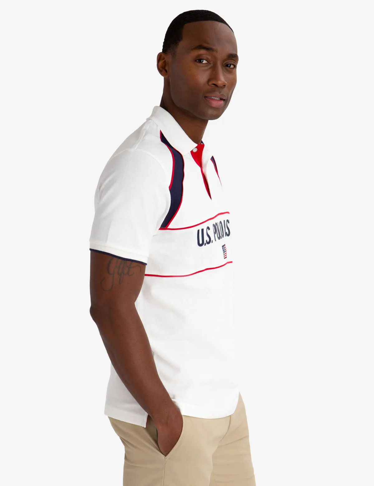 RUBBER DETAIL AND FLAG PATCH POLO SHIRT sold by U.S. Polo Assn. product image thumbnail 2