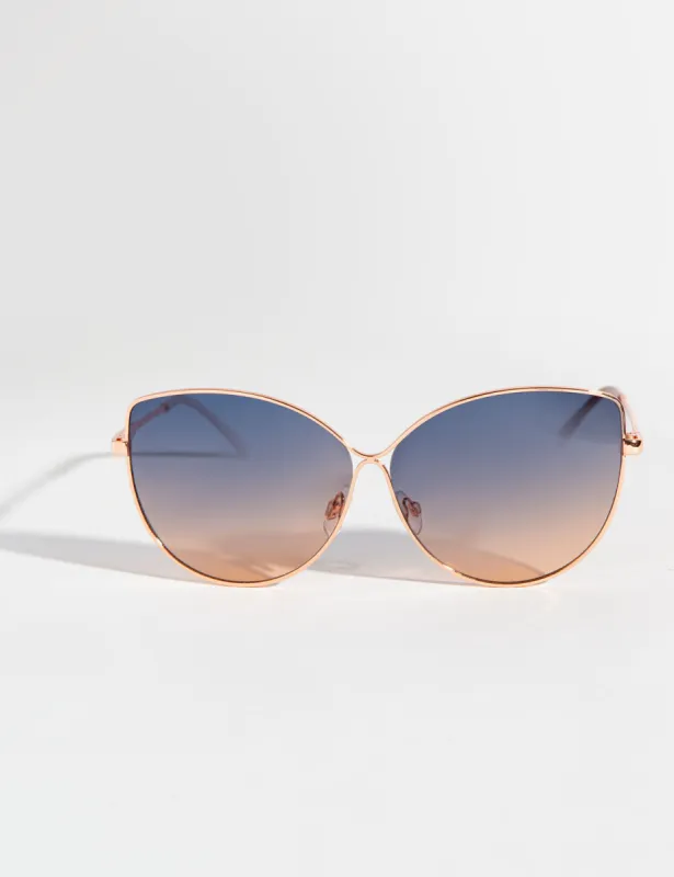 LADIES METAL CAT-EYE SUNGLASSES sold by U.S. Polo Assn.