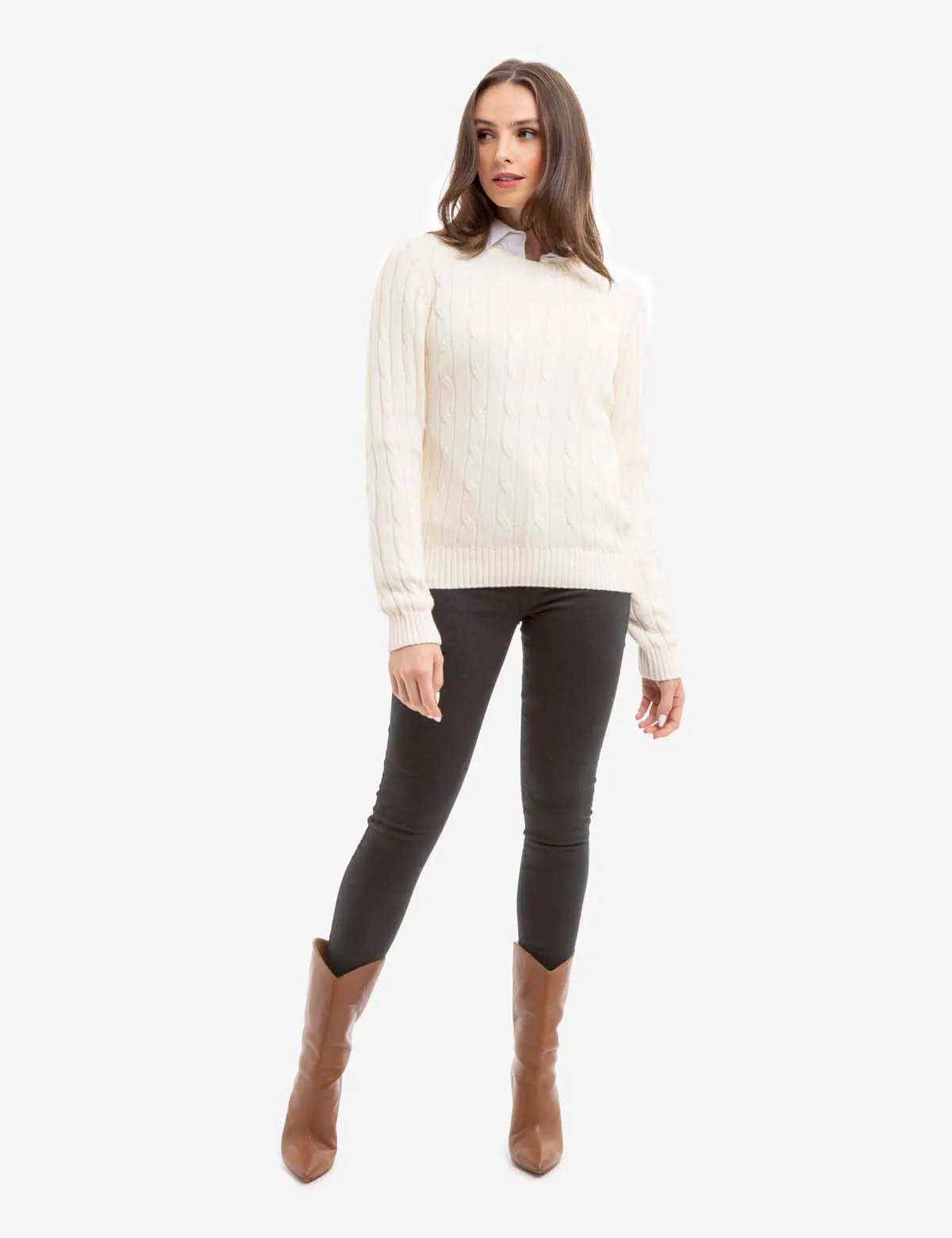 CREW NECK CABLE PULLOVER SWEATER sold by U.S. Polo Assn. product image thumbnail 2