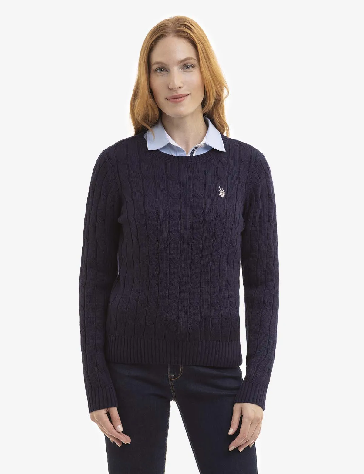 CREW NECK CABLE PULLOVER SWEATER sold by U.S. Polo Assn. product image thumbnail 5