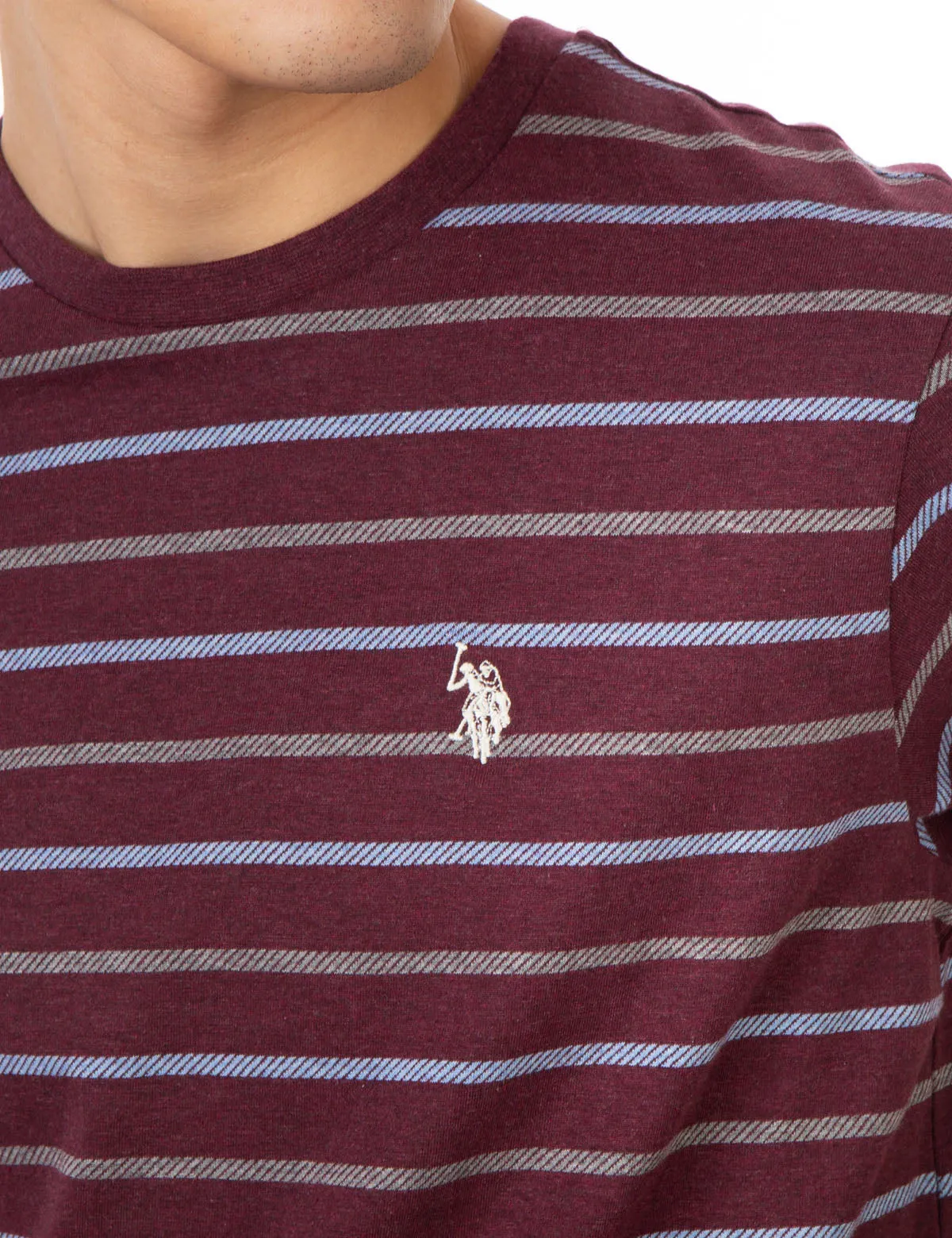 CLASSIC STRIPED CREW NECK T-SHIRT sold by U.S. Polo Assn. product image thumbnail 4